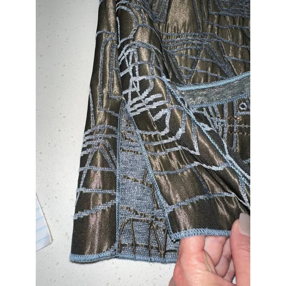 Yak Magik Women’s Jacket Embroidered Embellished Metallic Artsy Boho Nepal M/L - Picture 7 of 16